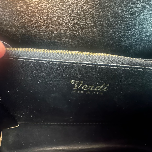 Verdi 1960s Gray Leather Vinyl Hand Bag - Picture 5 of 8